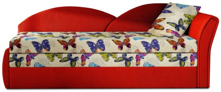 Vzor/červená (Butterfly 04/Alova 46) - pravý roh