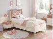 Postel 100x200cm s úložným prostorem Beauty I - béžová/růžová