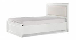 Postel s roštem a úložným prostorem 100x200 Lexi - bílá