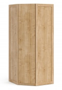 Jednodveřová rohová šatní skříň Cody - dub