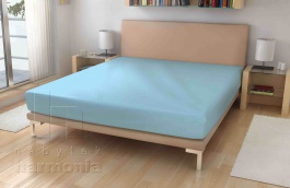 Jersey prostěradlo - sv. modré - 90 x 200 cm