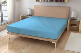 Jersey prostěradlo - Nebesky modré 24 - 90 x 200 cm