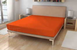 Jersey prostěradlo - Cihlová - 60 x 120 cm