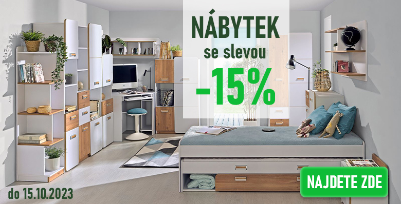 Nábytek se slevou -15%
