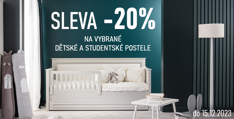 Dětské a studentské postele -20%