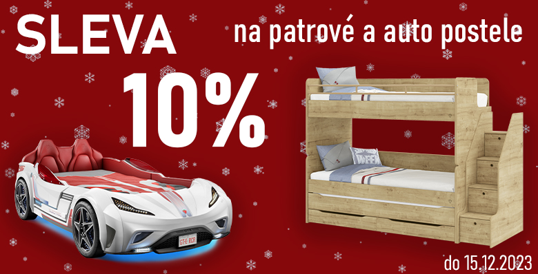 SLEVA 10% na patrové a auto postele