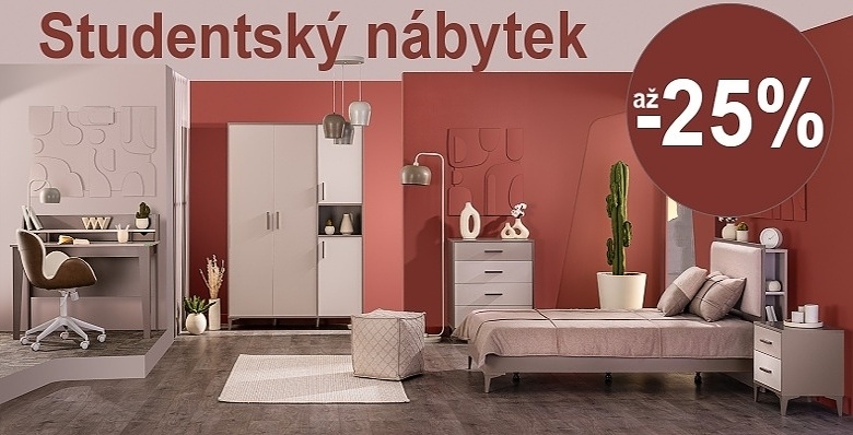 Studentský nábytek sleva až - 25%