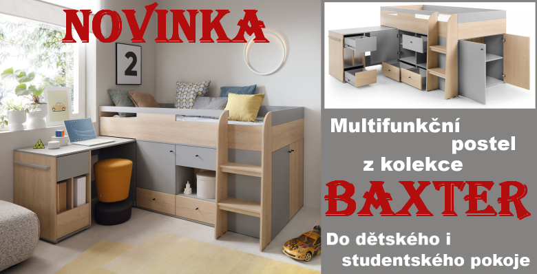 -25% Novinka-multifunkční postel Baxter