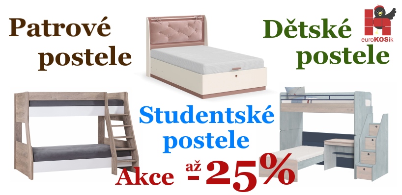 Akce - dětské i studentské  postele