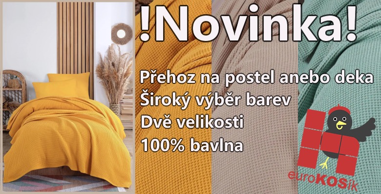 NOVINKA! přehoz na postel. Zaváděcí cena -30%