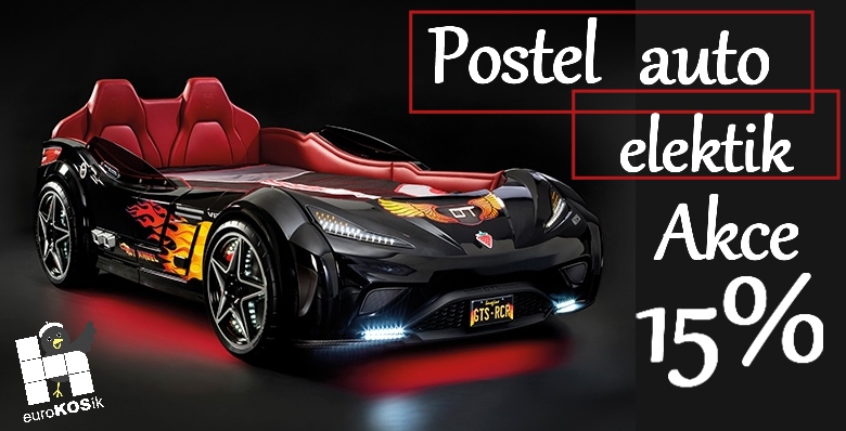 Postel auto elektric, spaní šampionů! Sleva -15%