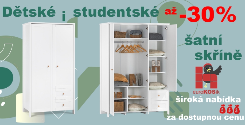 Skříně až -30%! Obrovská nabídka...