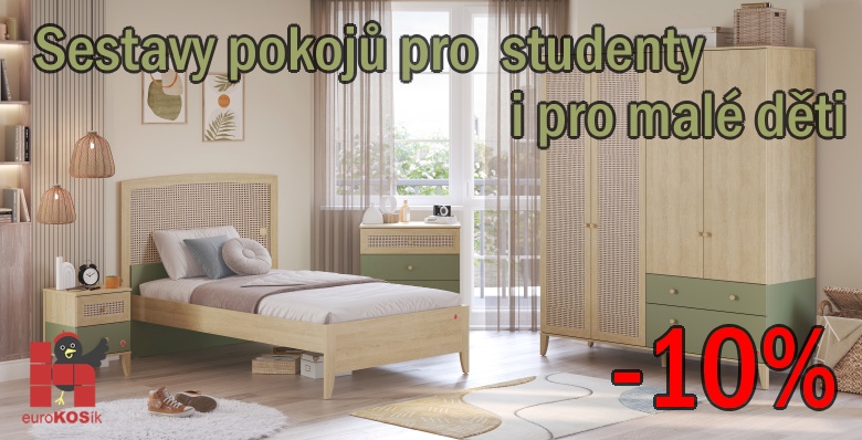 Pokojíky v akci -10%