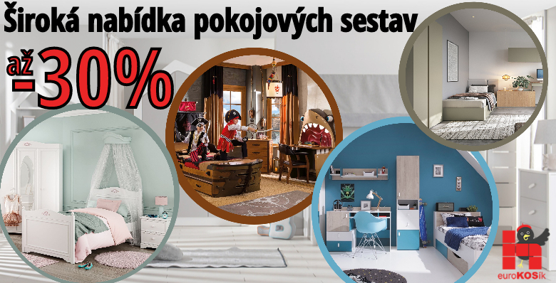 MEGA AKCE NA DĚTSKÉ A STUDENTSKÉ POKOJE !